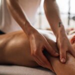 A soothing massage session promoting relaxation and self-care indoors.